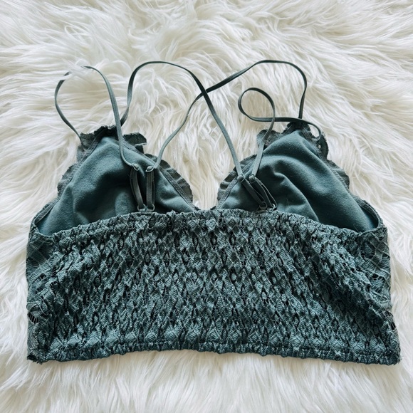 Green Lace Bralette - Picture 2 of 5